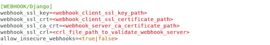 Example - Webhook SSL Parameters in agent.cfg file